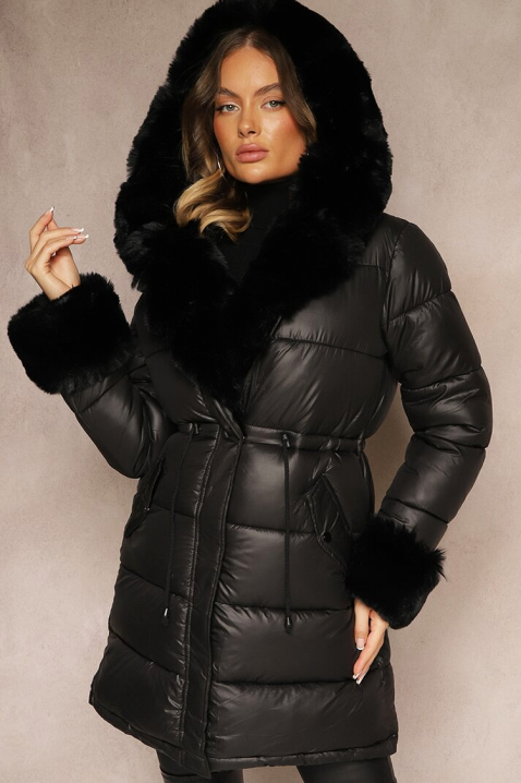 Μπουφάν ABAMBINA BLACK, Χρώμα: μαύρο, IVET.EU - Εκπτώσεις έως -80%