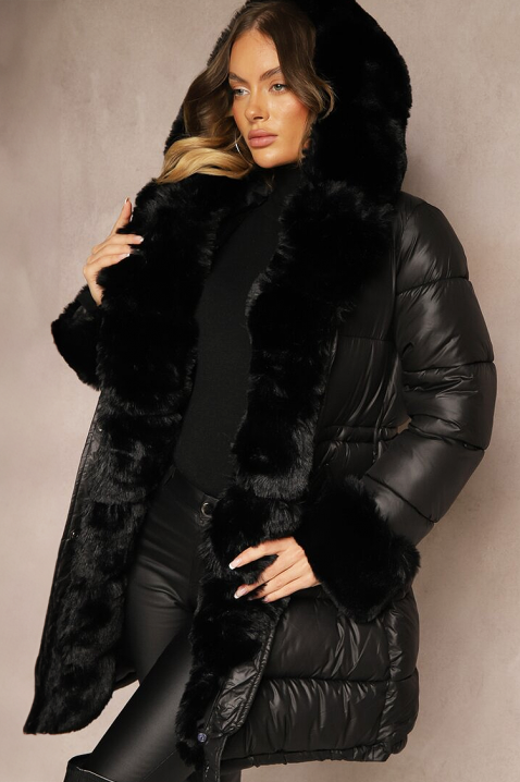 Μπουφάν ABAMBINA BLACK, Χρώμα: μαύρο, IVET.EU - Εκπτώσεις έως -80%