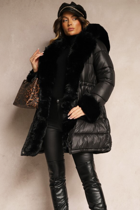 Μπουφάν ABAMBINA BLACK, Χρώμα: μαύρο, IVET.EU - Εκπτώσεις έως -80%