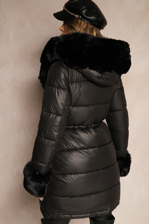 Μπουφάν ABAMBINA BLACK, Χρώμα: μαύρο, IVET.EU - Εκπτώσεις έως -80%