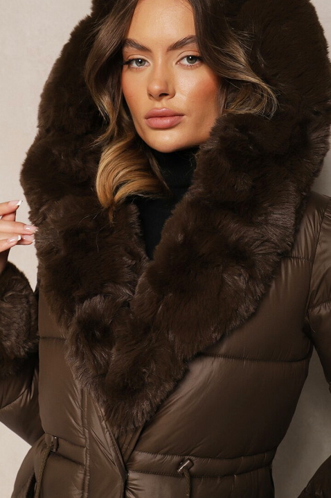 Μπουφάν ABAMBINA BROWN, Χρώμα: καφέ, IVET.EU - Εκπτώσεις έως -80%