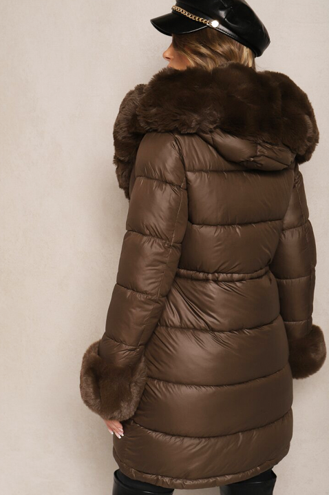 Μπουφάν ABAMBINA BROWN, Χρώμα: καφέ, IVET.EU - Εκπτώσεις έως -80%