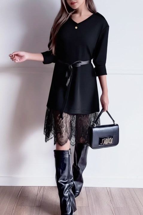 Φόρεμα ANDELONA BLACK, Χρώμα: μαύρο, IVET.EU - Εκπτώσεις έως -80%