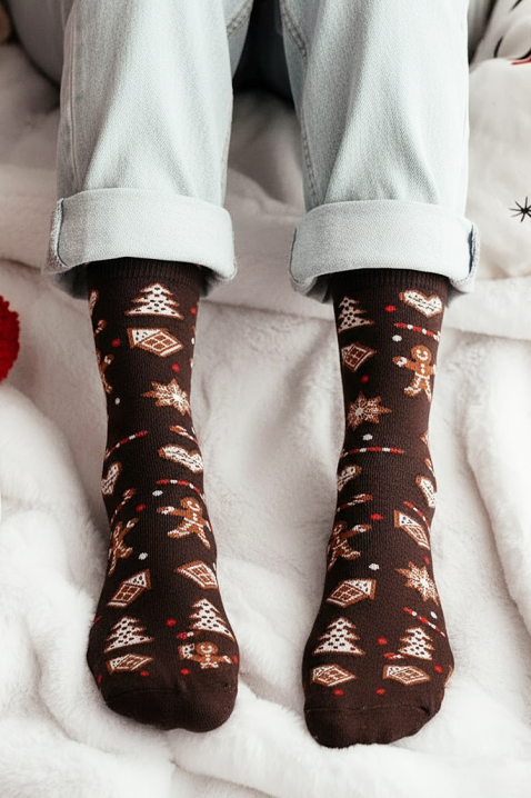 Κάλτσες VLADERZA BROWN, Χρώμα: καφέ, IVET.EU - Εκπτώσεις έως -80%