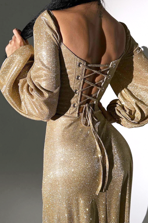 Φόρεμα ALDIYA GOLDEN, Χρώμα: χρυσαφί, IVET.EU - Εκπτώσεις έως -80%