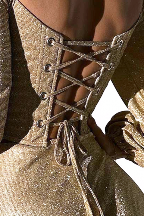 Φόρεμα ALDIYA GOLDEN, Χρώμα: χρυσαφί, IVET.EU - Εκπτώσεις έως -80%