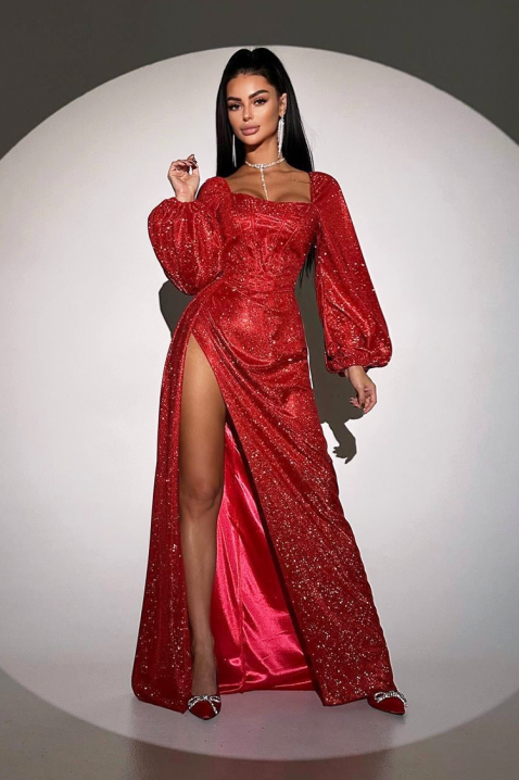 Φόρεμα ALDIYA RED, Χρώμα: κόκκινο, IVET.EU - Εκπτώσεις έως -80%