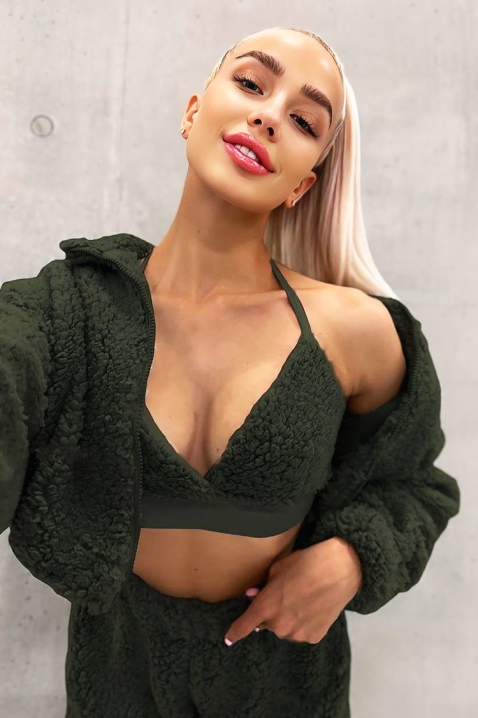 Σύνολο PULVENDA KHAKI, Χρώμα: χακί, IVET.EU - Εκπτώσεις έως -80%