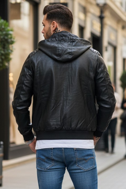 Ανδρικό μπουφάν JUSTIZ, Χρώμα: μαύρο, IVET.EU - Εκπτώσεις έως -80%