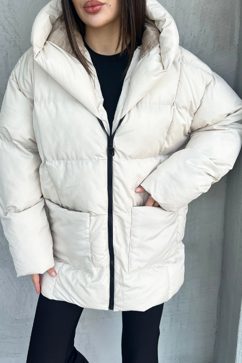 Μπουφάν ELESIRA WHITE, Χρώμα: άσπρο, IVET.EU - Εκπτώσεις έως -80%