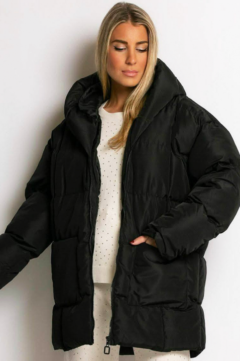 Μπουφάν ELESIRA BLACK, Χρώμα: μαύρο, IVET.EU - Εκπτώσεις έως -80%