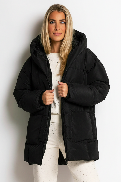 Μπουφάν ELESIRA BLACK, Χρώμα: μαύρο, IVET.EU - Εκπτώσεις έως -80%