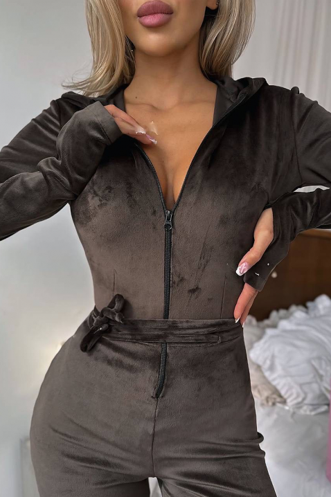 Ολόσωμη φόρμα VALORANZA BROWN, Χρώμα: καφέ, IVET.EU - Εκπτώσεις έως -80%