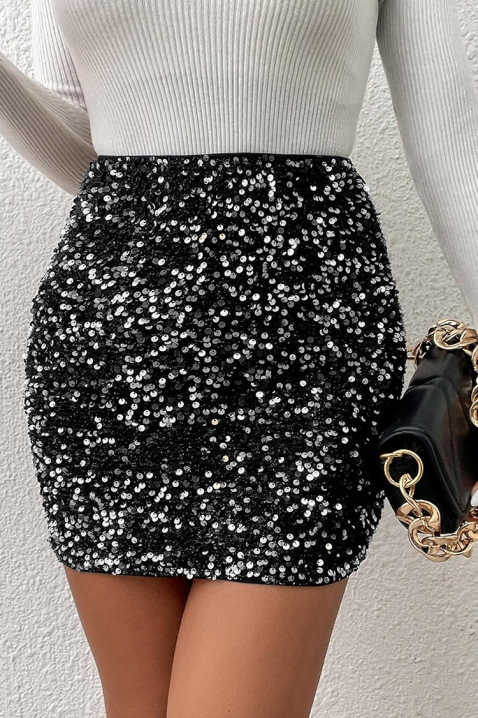 Φούστα VALORANA, Χρώμα: μαύρο, IVET.EU - Εκπτώσεις έως -80%