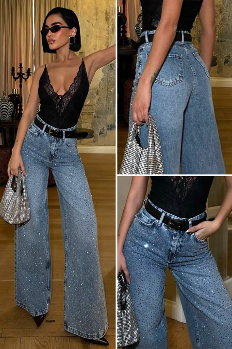 Τζιν DAVILONA, Χρώμα: μπλε, IVET.EU - Εκπτώσεις έως -80%