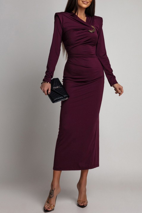 Φόρεμα VTELANZA BORDO, Χρώμα: μπορντό, IVET.EU - Εκπτώσεις έως -80%