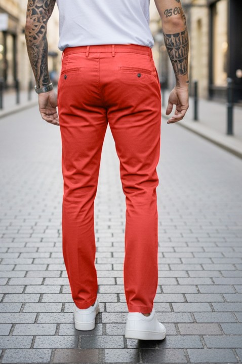 Ανδρικό παντελόνι TOXER CORAL, Χρώμα: κοραλί, IVET.EU - Εκπτώσεις έως -80%