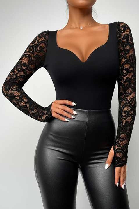 Γυναικεία μπλούζα HREVELDA BLACK, Χρώμα: μαύρο, IVET.EU - Εκπτώσεις έως -80%