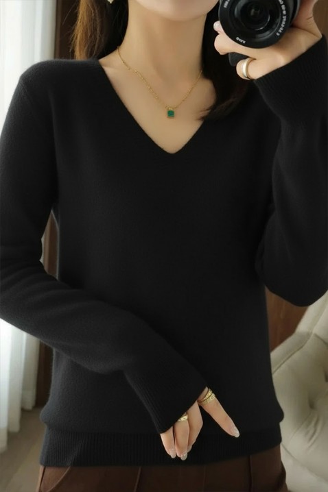 Πουλόβερ ABEROLSA BLACK, Χρώμα: μαύρο, IVET.EU - Εκπτώσεις έως -80%