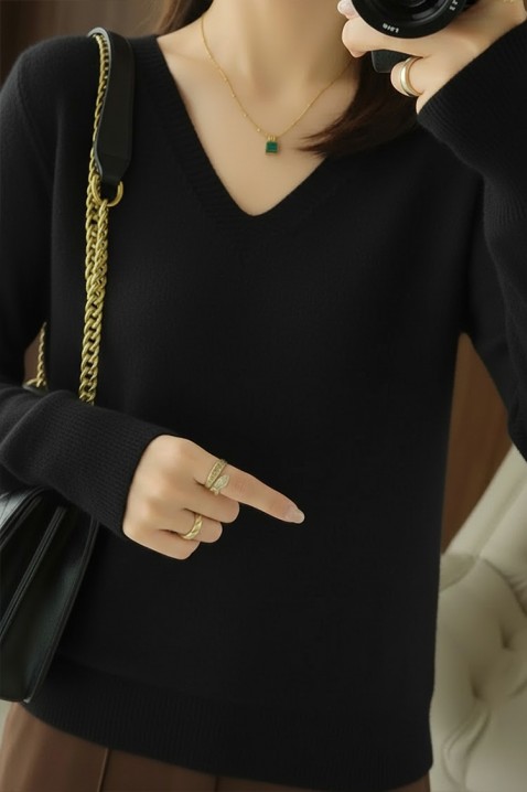 Πουλόβερ ABEROLSA BLACK, Χρώμα: μαύρο, IVET.EU - Εκπτώσεις έως -80%