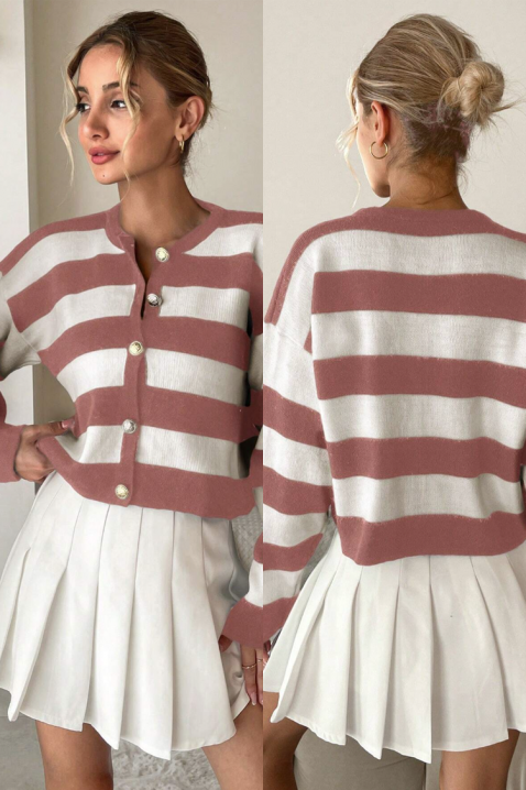 Ζακέτα AMORNEZA PUDRA, Χρώμα: πούδρα, IVET.EU - Εκπτώσεις έως -80%