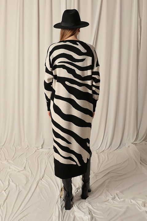 Φόρεμα ZEBRINDA BLACK, Χρώμα: μαύρο, IVET.EU - Εκπτώσεις έως -80%