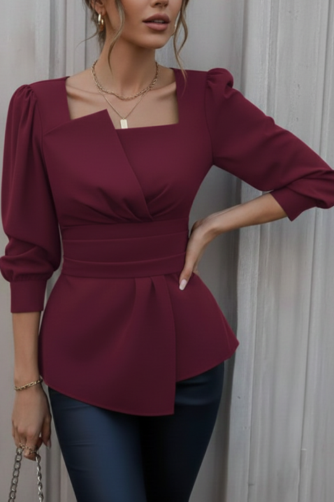 Γυναικεία μπλούζα RAZBANA BORDO, Χρώμα: μπορντό, IVET.EU - Εκπτώσεις έως -80%