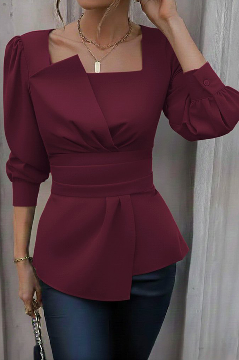 Γυναικεία μπλούζα RAZBANA BORDO, Χρώμα: μπορντό, IVET.EU - Εκπτώσεις έως -80%