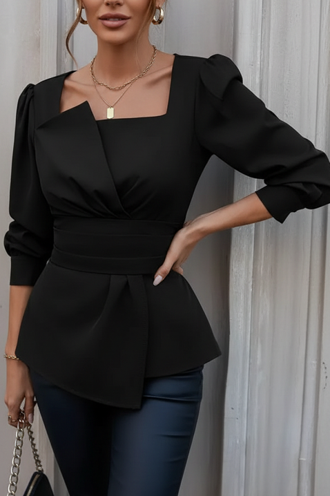 Γυναικεία μπλούζα RAZBANA BLACK, Χρώμα: μαύρο, IVET.EU - Εκπτώσεις έως -80%