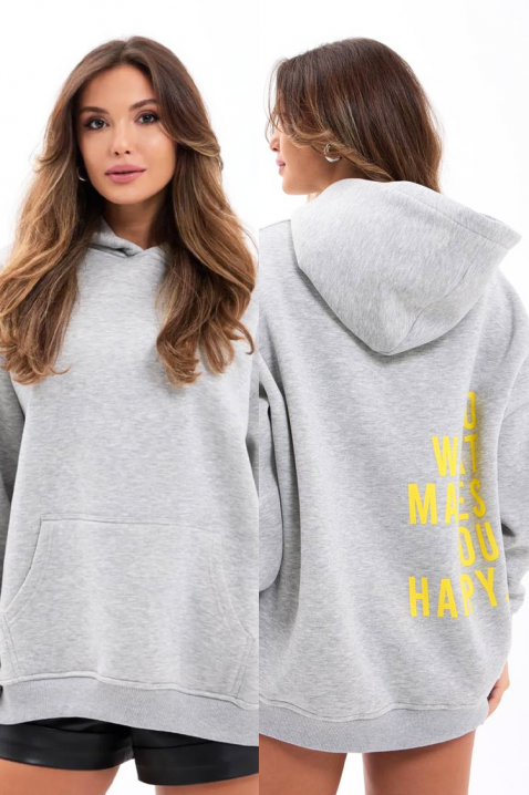 Φούτερ TRISORDA GREY, Χρώμα: γκρι, IVET.EU - Εκπτώσεις έως -80%