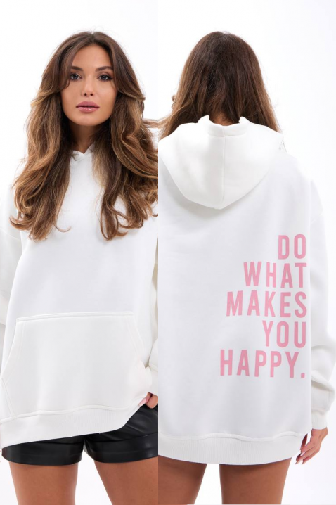 Φούτερ TRISORDA WHITE, Χρώμα: μαύρο, IVET.EU - Εκπτώσεις έως -80%