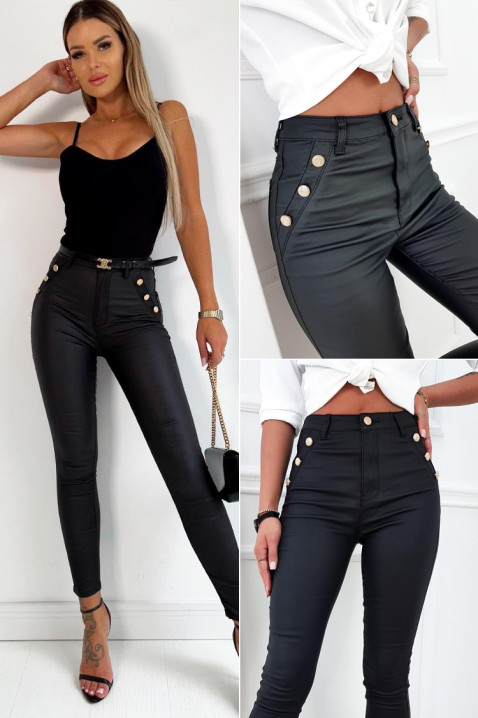 Παντελόνι VALZENA, Χρώμα: μαύρο, IVET.EU - Εκπτώσεις έως -80%