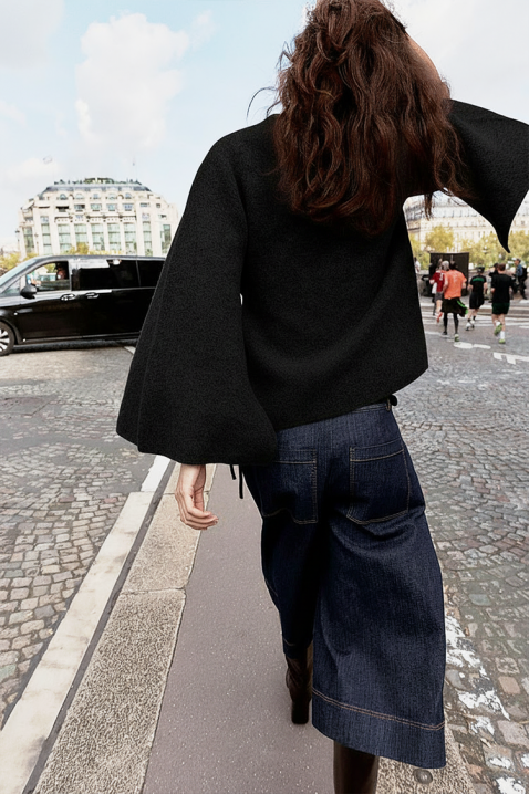 Ζακέτα BELENZA BLACK, Χρώμα: μαύρο, IVET.EU - Εκπτώσεις έως -80%