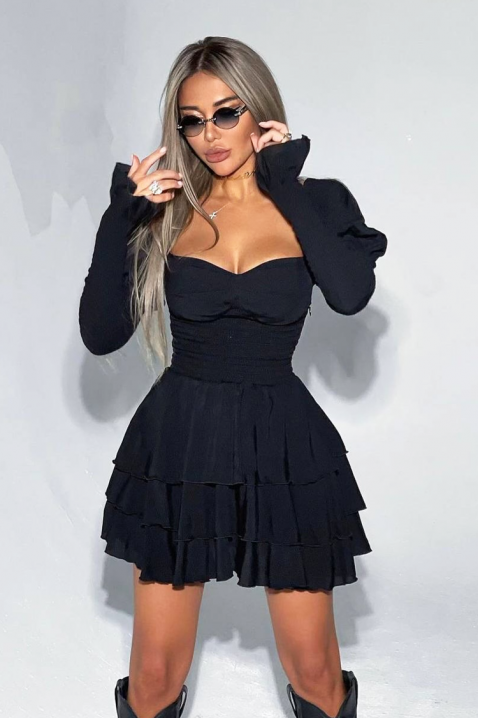 Φόρεμα BELDOTA, Χρώμα: μαύρο, IVET.EU - Εκπτώσεις έως -80%