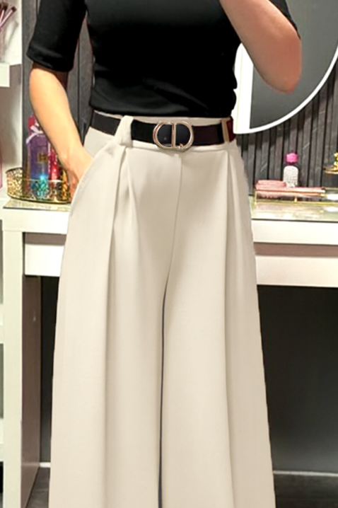 Παντελόνι ILOPERNA ECRU, Χρώμα: εκρού, IVET.EU - Εκπτώσεις έως -80%