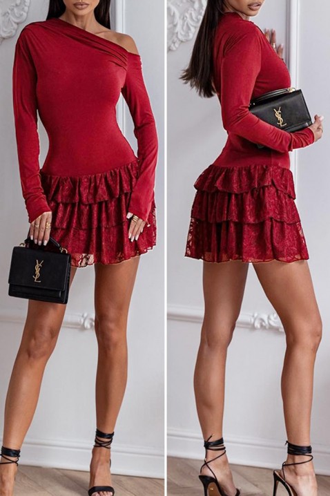 Φόρεμα KARULZA RED, Χρώμα: κόκκινο, IVET.EU - Εκπτώσεις έως -80%