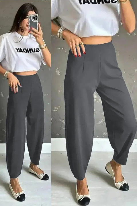 Παντελόνι AMAROLDA GRAFIT, Χρώμα: γραφίτης, IVET.EU - Εκπτώσεις έως -80%