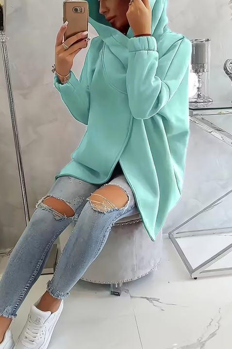 Φούτερ SIOMEJA SKY, Χρώμα: Γαλάζιο, IVET.EU - Εκπτώσεις έως -80%