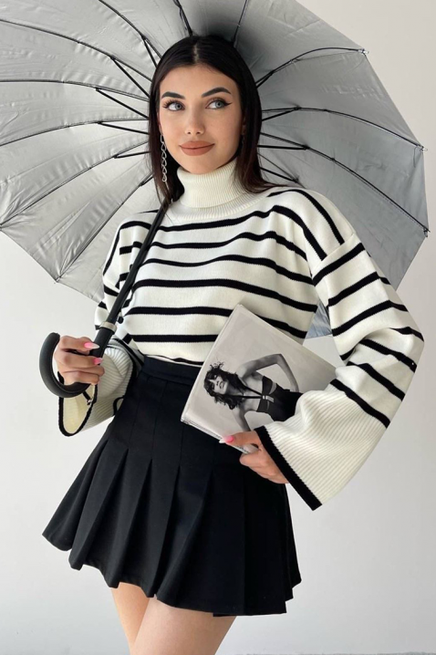 Πουλόβερ ALSETINA ECRU, Χρώμα: εκρού, IVET.EU - Εκπτώσεις έως -80%