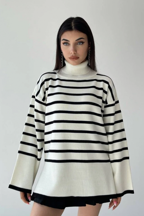 Πουλόβερ ALSETINA ECRU, Χρώμα: εκρού, IVET.EU - Εκπτώσεις έως -80%