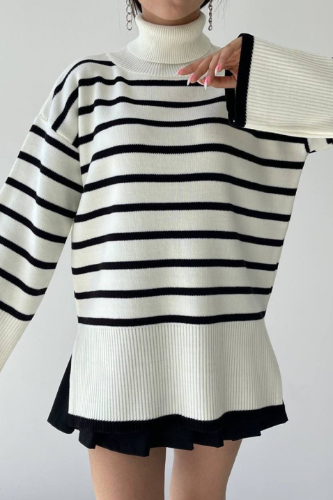 Πουλόβερ ALSETINA ECRU, Χρώμα: εκρού, IVET.EU - Εκπτώσεις έως -80%