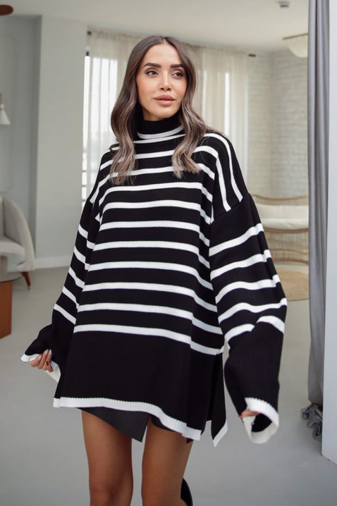 Πουλόβερ ALSETINA BLACK, Χρώμα: μαύρο, IVET.EU - Εκπτώσεις έως -80%