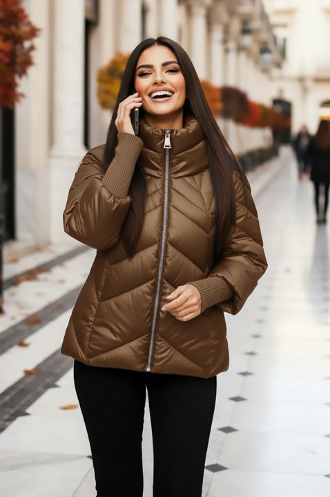 Μπουφάν KAMARIYA BROWN, Χρώμα: καφέ, IVET.EU - Εκπτώσεις έως -80%