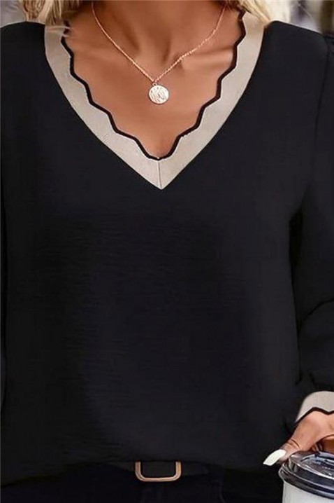 Γυναικεία μπλούζα BIOFEHA BLACK, Χρώμα: μαύρο, IVET.EU - Εκπτώσεις έως -80%