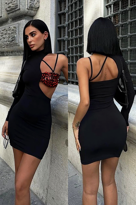 Φόρεμα MADJORZA, Χρώμα: μαύρο, IVET.EU - Εκπτώσεις έως -80%