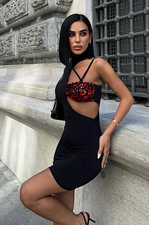 Φόρεμα MADJORZA, Χρώμα: μαύρο, IVET.EU - Εκπτώσεις έως -80%