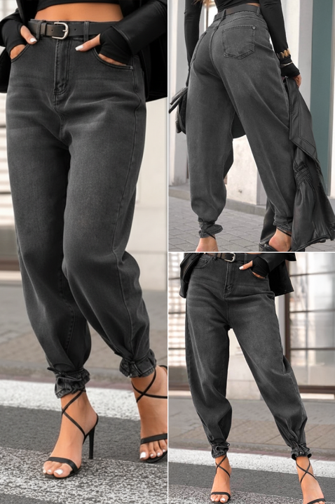 Τζιν DAVILZA, Χρώμα: μαύρο, IVET.EU - Εκπτώσεις έως -80%