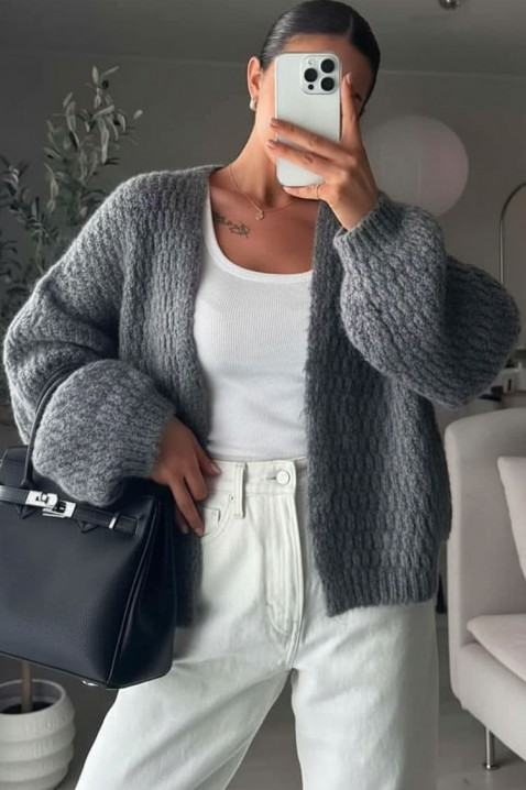 Ζακέτα PLEVOLDA, Χρώμα: γκρι, IVET.EU - Εκπτώσεις έως -80%