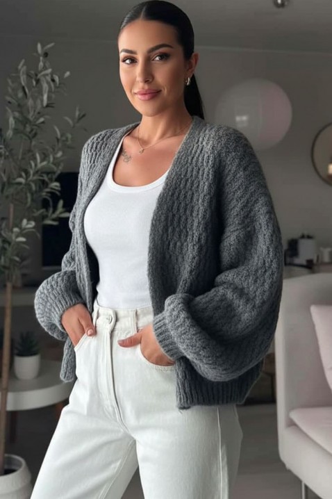 Ζακέτα PLEVOLDA, Χρώμα: γκρι, IVET.EU - Εκπτώσεις έως -80%