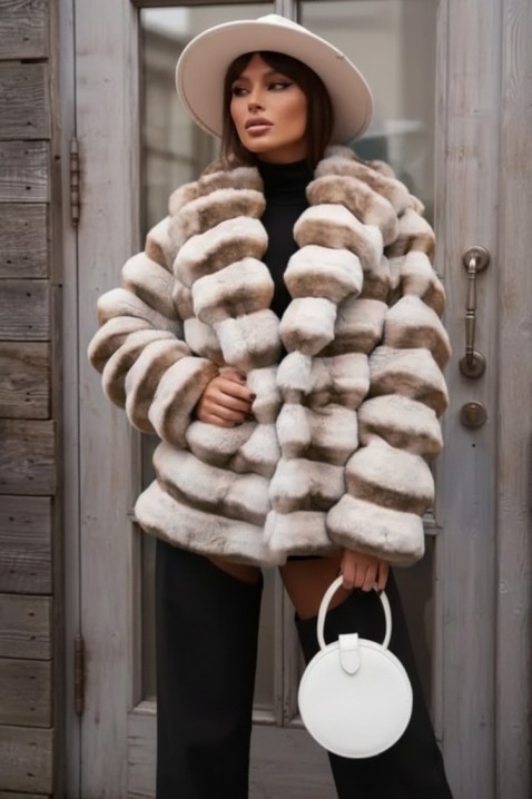 Παλτό FLOSERGA, Χρώμα: μπεζ, IVET.EU - Εκπτώσεις έως -80%